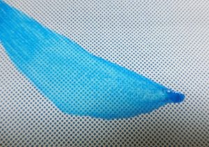 水習字用紙の水たまり